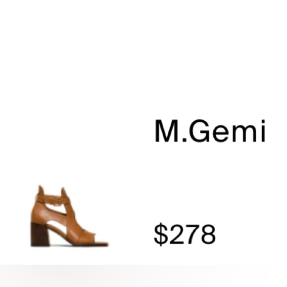 M. Gemi Arianna tan Block Heel Sandals - Picture 9 of 9